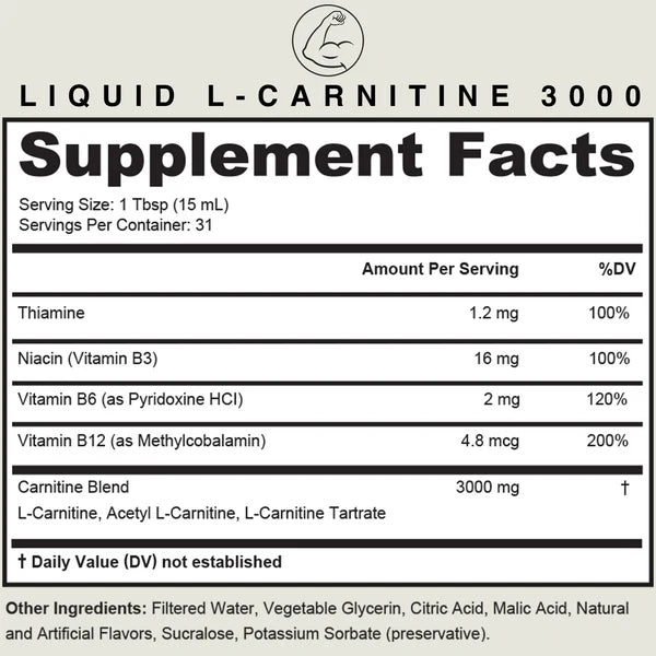 Riovana™ Liquid L-Carnitine 3000 MG
